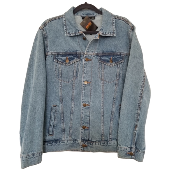 AC/DC Acid Wash Band Denim Jacket - Picture 2 of 8